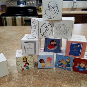 Testimony Blocks Kids Craft | Come Follow Me Families & LDS Primary | Dec 26-Jan 1, April 10-16 TESTIMONY |