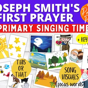 Primary Singing Time This or That Game: Joseph Smith's First Prayer LDS Hymn, Primary Music, Primary Singing Time, Come Follow Me image 1