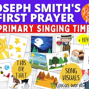 Primary Singing Time This or That Game: Joseph Smith's First Prayer LDS Hymn, Primary Music, Primary Singing Time, Come Follow Me image 1