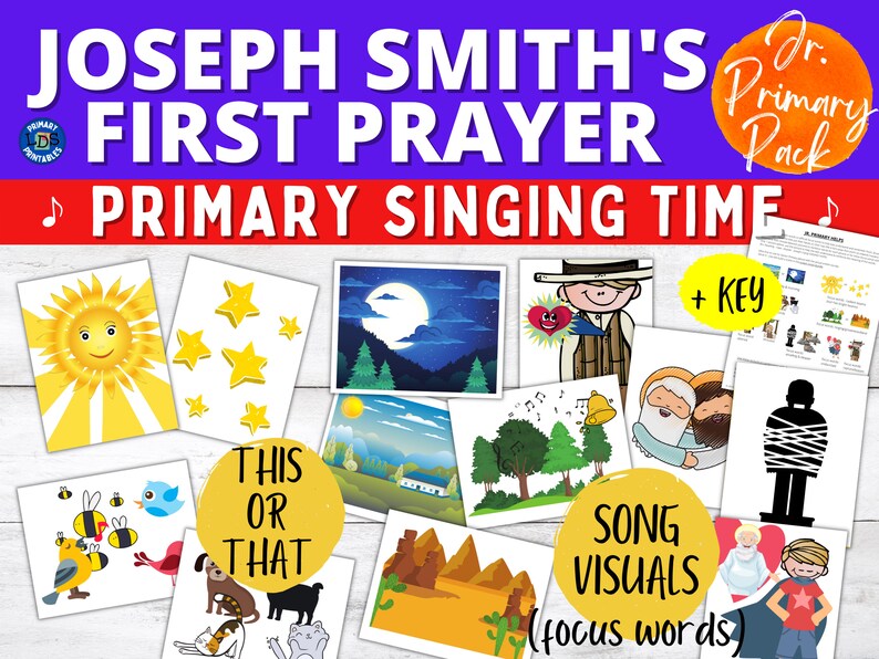 Primary Singing Time This or That Game: Joseph Smith's First Prayer LDS Hymn, Primary Music, Primary Singing Time, Come Follow Me image 1
