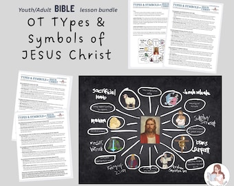 BIBLE Youth/Adult Old Testament Types & Symbols of Christ Bible Sunday School Lesson Bundle