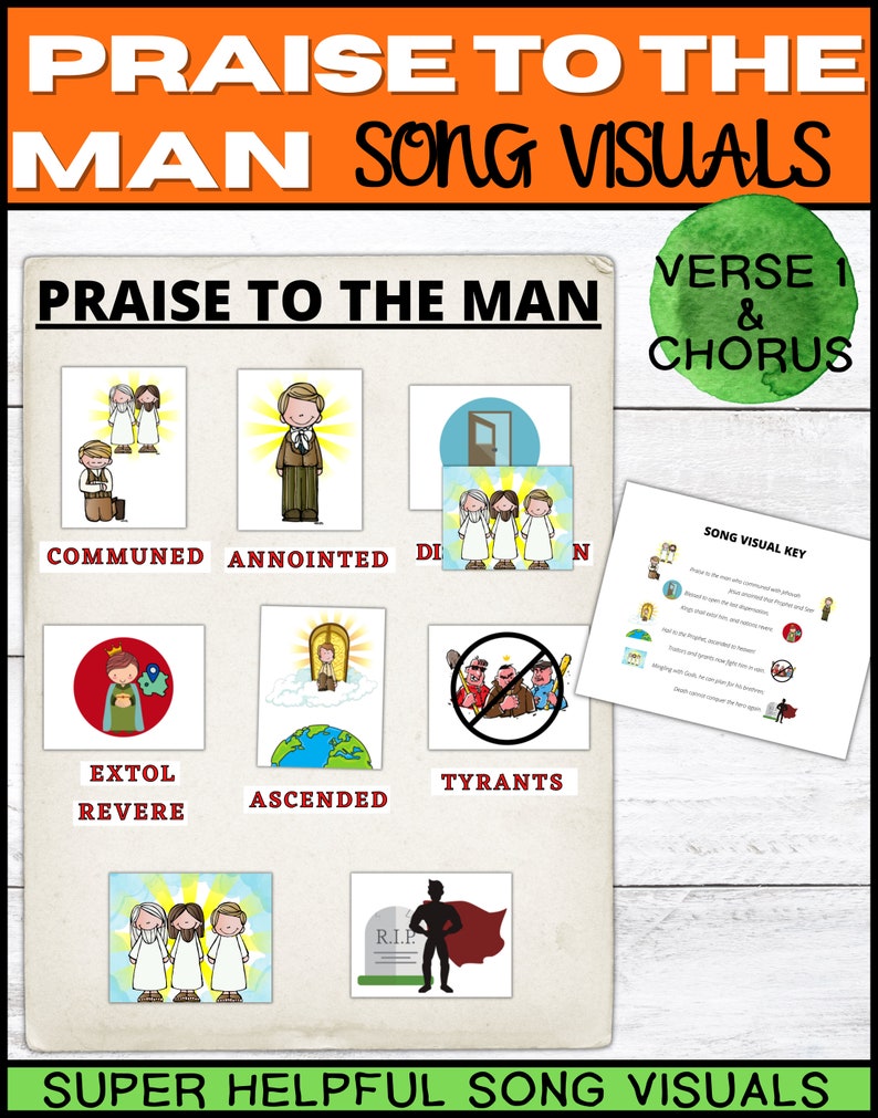 Primary Singing Time: Joseph Smith's First Prayer First Vision LDS Primary Song Visuals Vs 1-4 Flipchart Primary Music Leader image 8