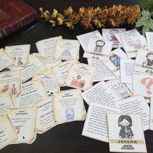 Oraciones y pruebas SUD en las Escrituras Juegos de emparejamiento de tarjetas, Ven, sígueme, Niños Primaria, Jóvenes MJ MJ, 2 juegos, Adversidad y resistencia