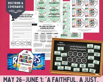 May 26-June 1, LDS Youth YM YW Come Follow Me lesson 2025, Doctrine and Covenants 51-57, D&C 52:14-19 Lord helps me avoid deception lesson