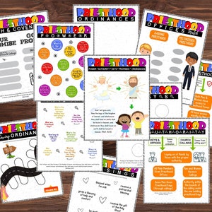Priesthoood Folder Game Activity Bundle (Come Follow Me for Families | LDS Primary | LDS Young Women Young Men | Priesthood Preparation)