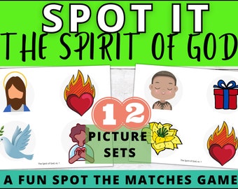 Primary Singing Time SPOT IT The Spirit of God Song Visuals Game | Primary Song | LDS Hymn | Primary Music Leader | Primary Music Activity