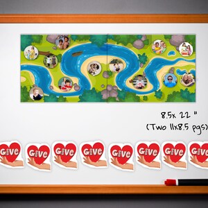 Doing Good Kindness: Board Game, Scripture Trace, Give Heart Figures Kids Bible Lesson Printables LDS Come Follow Me Family Primary image 2