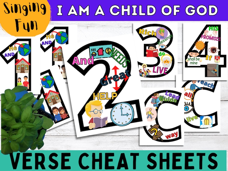 I am a Child of God Primary Singing Time Games, Poster, Visuals, Handout, Melody Map Primary Music Leader 2023 LDS Primary Song image 4