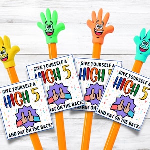 High Five Gift Tag | Elementary Gift | Teacher Class Gift | Rewards Gift Tag | LDS Primary Program Gift | Primary Singing Time | Rewards