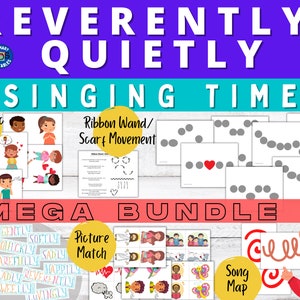 Reverently Quietly MEGA BUNDEL: Zangtijd Visuals & Games (Primary Music Chorister, Primary Singing Time, LDS Primary Songs, Music Time))