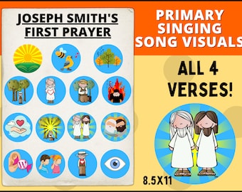 Primary Singing Time: Joseph Smith's First Prayer | First Vision | LDS Primary Song Visuals Vs 1-4 | Flipchart | Primary Music Leader