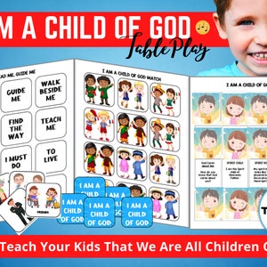 I am a Child of God Folder Game Kids Bible Lesson Activity LDS Primary Song Primary Singing Time Come Follow Me Families & Primary image 1