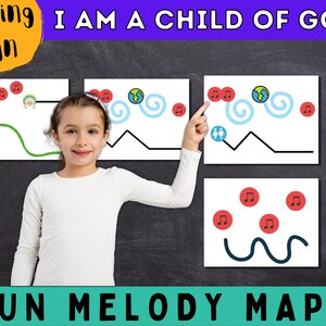 I am a Child of God Primary Singing Time Games, Poster, Visuals, Handout, Melody Map Primary Music Leader 2023 LDS Primary Song image 7
