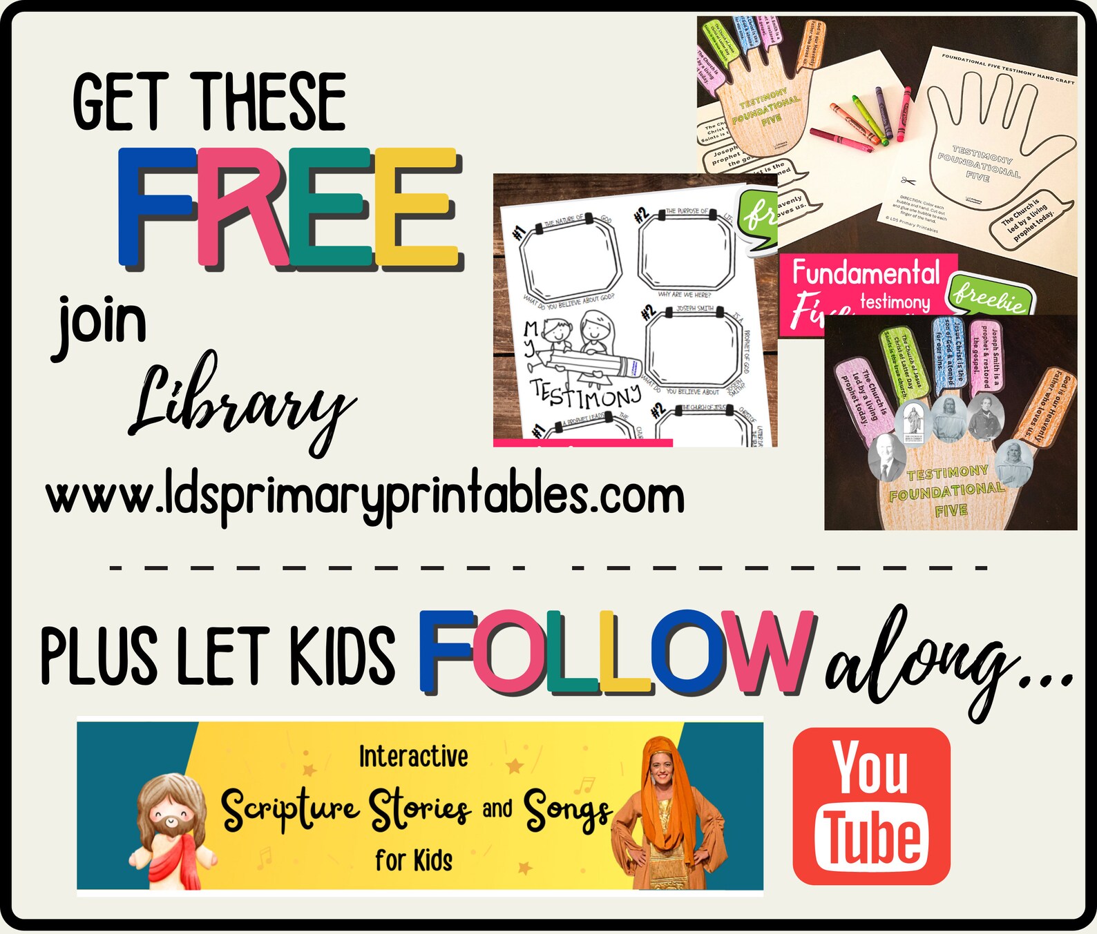 Testify Craft Testimony Blocks Kids Craft | Come Follow Me Families & LDS Primary ...