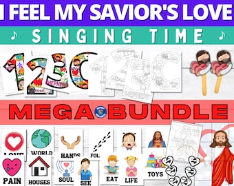 I Feel My Savior's Love BUNDLE: Singing Time Visuals, Activities, Games, Handouts (Music Chorister, Primary Singing Time, LDS Primary Songs)