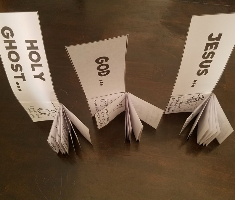 Godhead: Jesus, Heavenly Father God, Holy Ghost Coloring Flipbook LDS ...