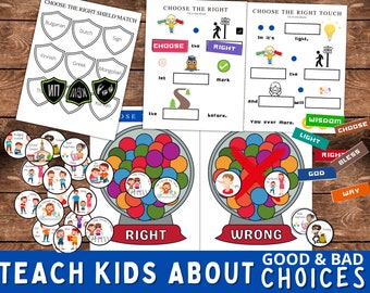 Choose the Right Folder Games | Come Follow Me Families & LDS Primary | LDS Primary Teacher | LDS Primary Songs | Primary Singing Time