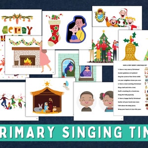 Imágenes de canciones de la Primaria que tengan una muy feliz Navidad / Tiempo de canto de la Primaria / Juegos de canciones de la Primaria / Canción de la Primaria SUD / Ilustraciones de la Primaria