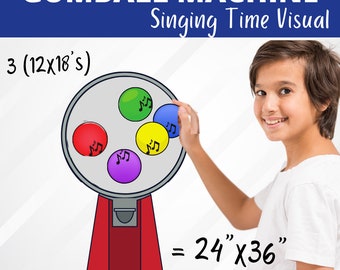 Gumball Machine Poster Singing Time Games | Primary Singing Time | Primary Singing Time Review | Primary Program Primary Song Review Game