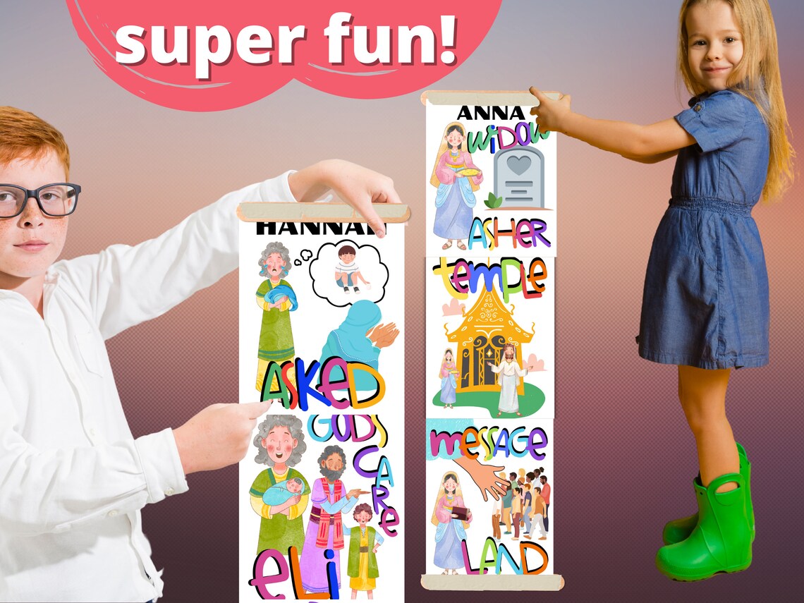 Follow the Prophet Song Scroll Visuals primary Flip Charts Etsy