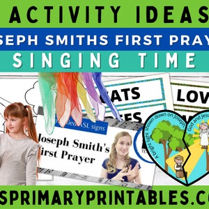 Joseph Smith's First Prayer Primary Singing Time Game Bundle LDS Hymn, Primary Song Activities, Primary Music Leader, Come Follow Me image 9