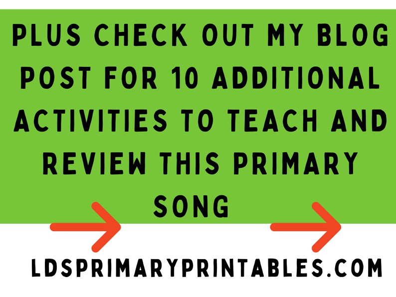 Primary Singing Time This or That Game: Joseph Smith's First Prayer LDS Hymn, Primary Music, Primary Singing Time, Come Follow Me image 7