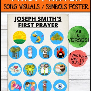 Primary Singing Time: Joseph Smith's First Prayer First Vision LDS Primary Song Visuals Vs 1-4 Flipchart Primary Music Leader image 2