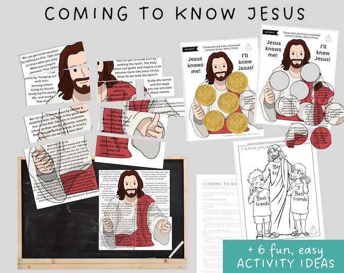 Getting to Know Jesus – Kids Printable Bible Activity Pack - Etsy