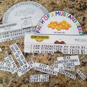 Faith as Mustard Seed Flipbook Craft, Matthew 17 Alma Craft, Come ...