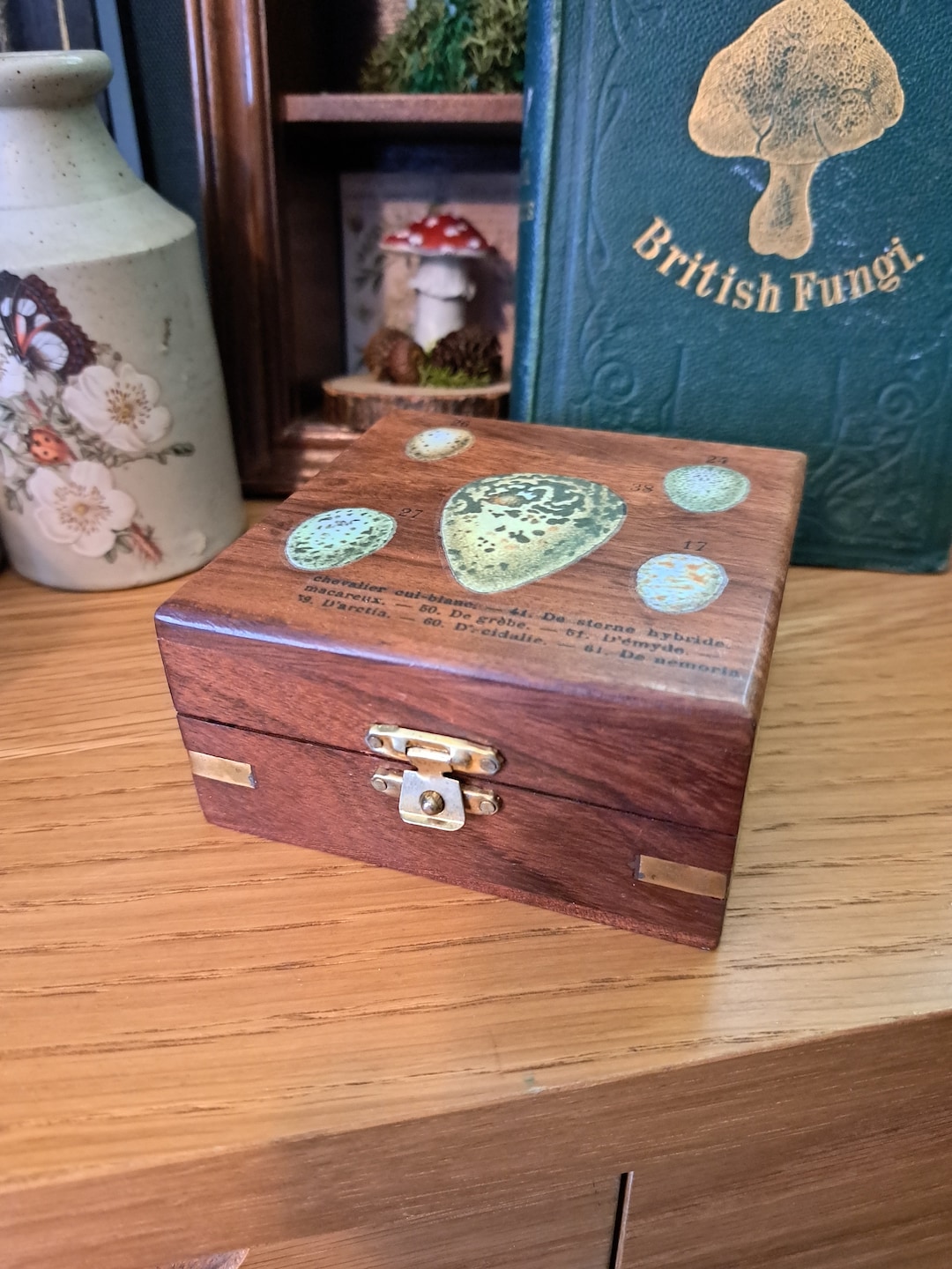 Vintage Wood Trinket Box, Curio Box, Upcycled Wildlife Inspired - Etsy