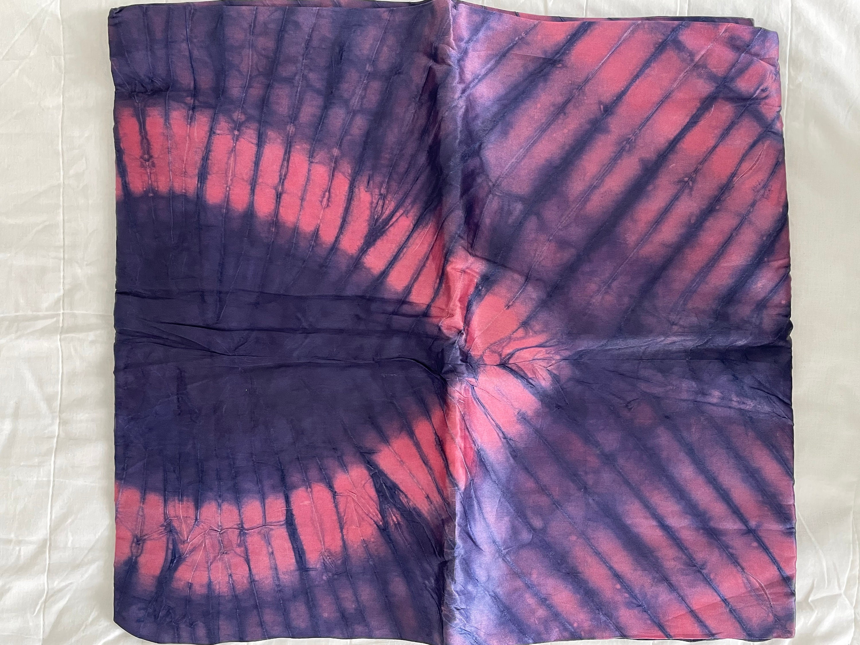 Adire Silk Fabric Pink/purple - Etsy UK