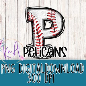 Baseball Pelikane | Grunge-Design | Baseball PNG | Shirt Motiv | PNG für sofortigen Download | PNG für Sublimation