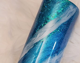 Milky Way Glittered Tumbler