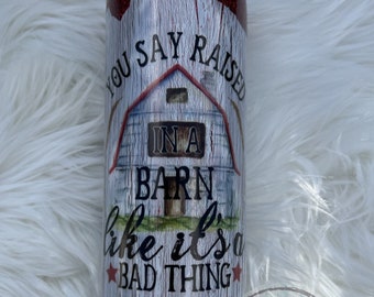 Distressed Barn Tumbler