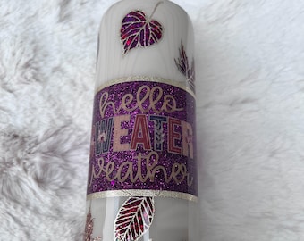 Fall Leaves Sweater Weather Tumbler
