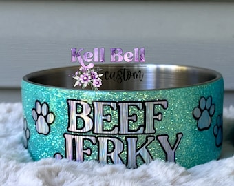 Custom Personalized Dog/Cat/Pet Bowls Epoxy Sealed