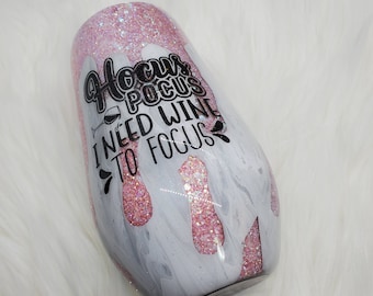 Dirty Pour Glittered Wine Tumbler