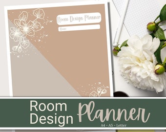 Planner per la progettazione di stanze floreali, decorazione della casa (download digitale)