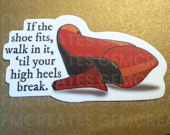 Long Story Short Vinyl Sticker | High heels sticker