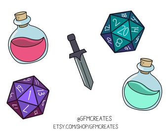 Dnd Bookmarks Set 3 TTRPG Dungeons and Dragons 5e Bookmarks - Etsy