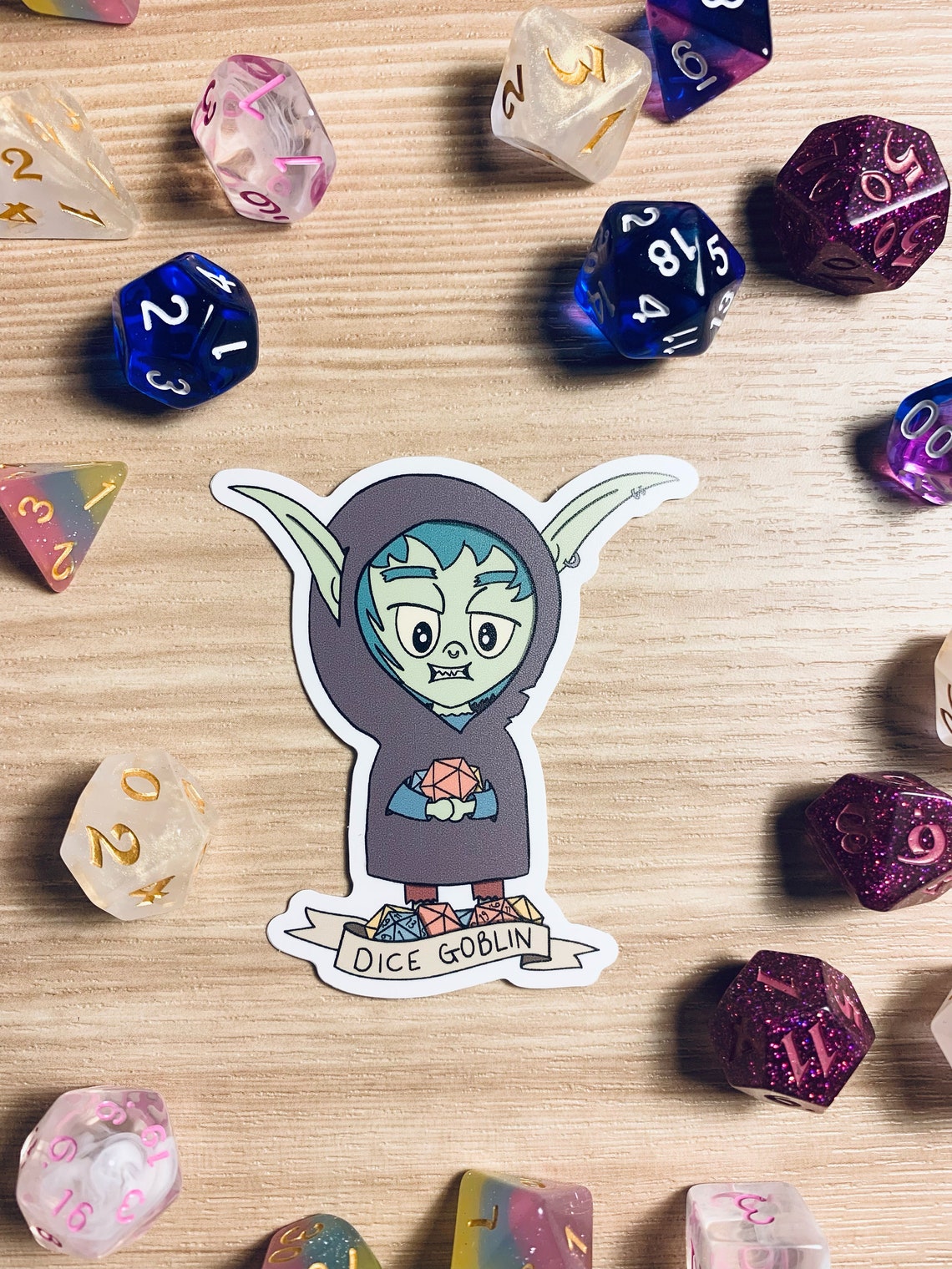 Dice Goblin Vinyl Sticker // Dnd Sticker Etsy