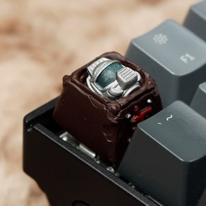 Doomguy Keycap For Mechanical Keyboard| Do.om Slayer Keycap| Artisan Resin Doomguy Keycap| Handmade Gift For Boyfriend| Cute Keycap Design