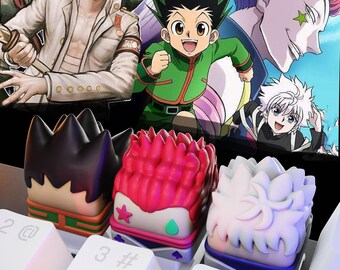 Hunter Anime Keycap|  Anime Keycap Artisan| Hiso.ka Anime Character Keycap| Gift for Mechanical Keyboard| ESC Keycap| Handmade Keycap