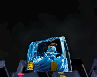 Tecla Yasuo hecha a mano, tecla Esc personalizada de League of Legends, tecla de juego artesanal para teclados mecánicos, regalo Yasuo LOL