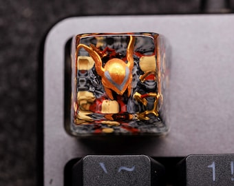 Winged Helm Keycap , Custom Gaming Keycap Inspired, Artisan Mechanical Keyboard Keycap, Handmade Gift