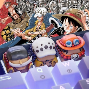 One Pie.ce Keycaps Custom Keycaps Artisan Keycap Resin For Mechanical Keyboard With Cherry MX Anime Keycap, Custom Keycaps, ESC Keycaps