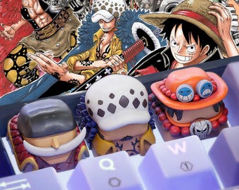 One Pie.ce Keycaps Custom Keycaps Artisan Keycap Resin For Mechanical Keyboard With Cherry MX Anime Keycap, Custom Keycaps, ESC Keycaps