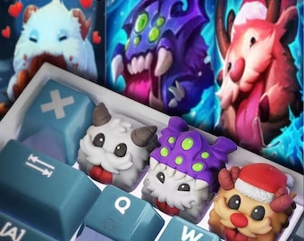 Poros Artisan Keycap for Mechanical Keyboard Poro Baron Keycap Cherry MX Lol Cute Poro Keycap ESC Handmade Gift Gift for Boyfriend