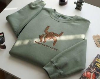 Besticktes Rocky-Alien-Sweatshirt, Project Hail Mary Shirt, Lustiges Science-Fiction-Sweatshirt, Rocky-Alien-Geschenk, Geschenk zum Weltraumfilm