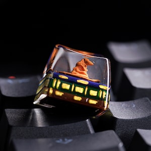 Sorting Hat Artisan keycap, DIY School of Witchcraft keycap, Sorting Hat Keycap, Witch keycap for Mechanical Keyboard, gift for him